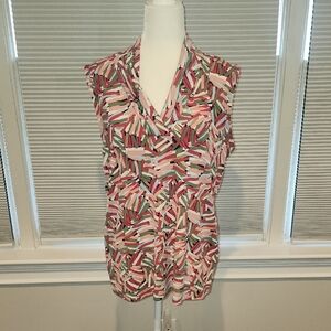 Multicolor Patterned Women's Top